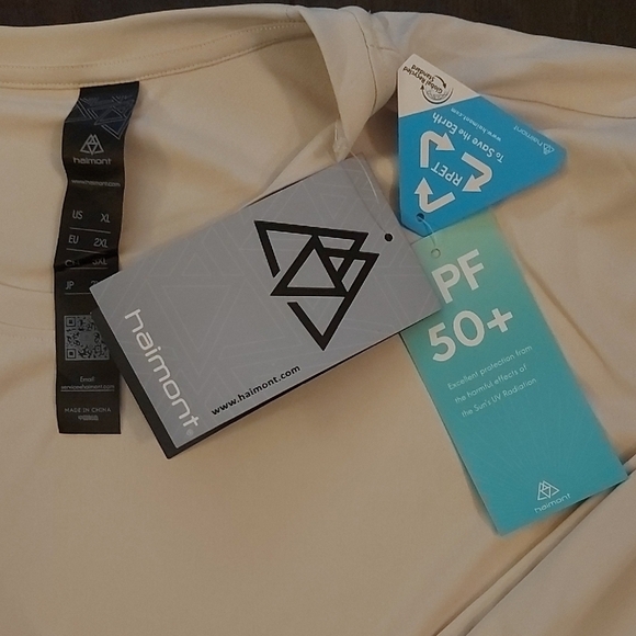 Cream Long Sleeve Tees for Casual Comfort - Picture 2 of 4